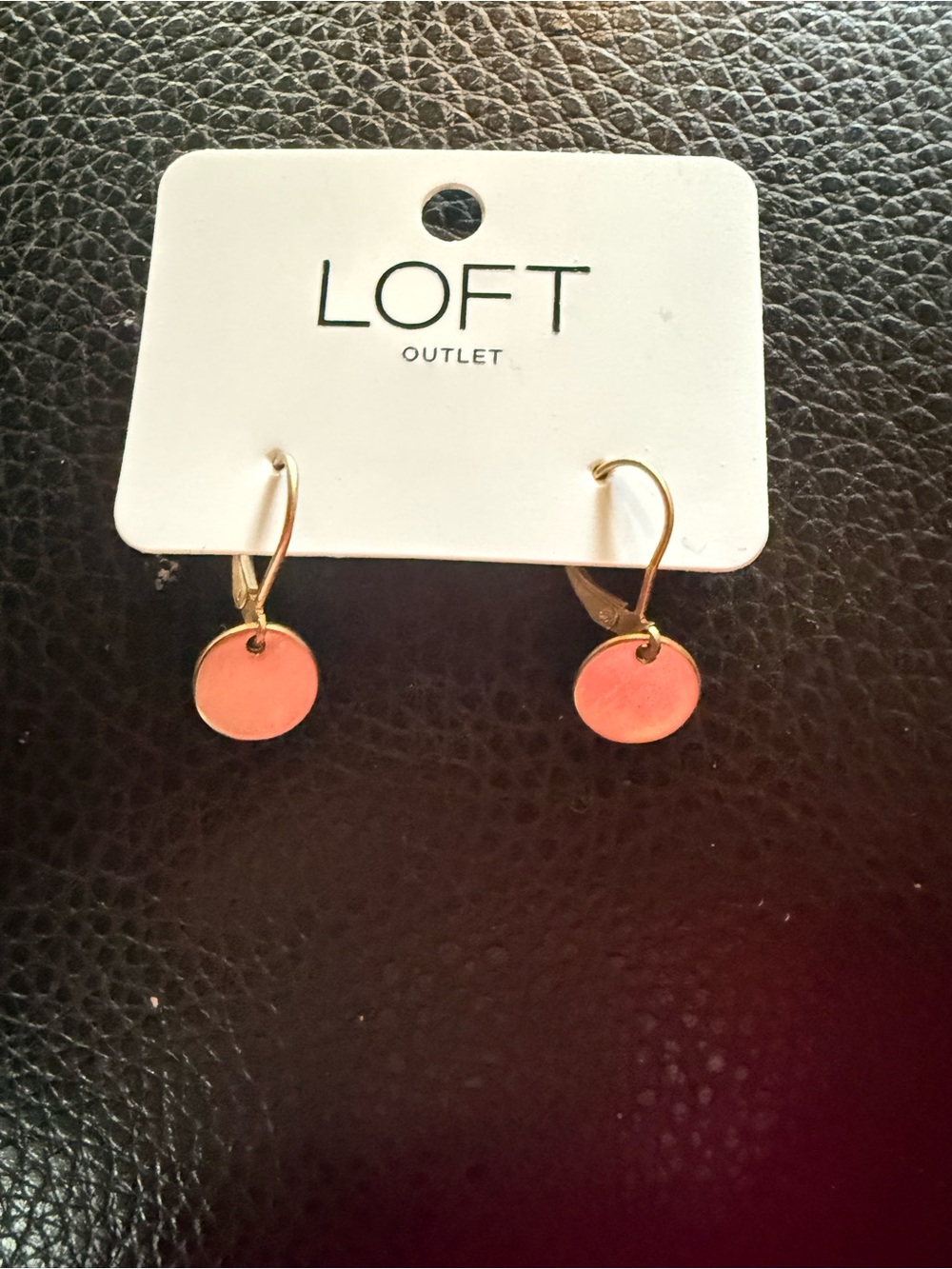 LOFT Yellow gold tone drop earrings